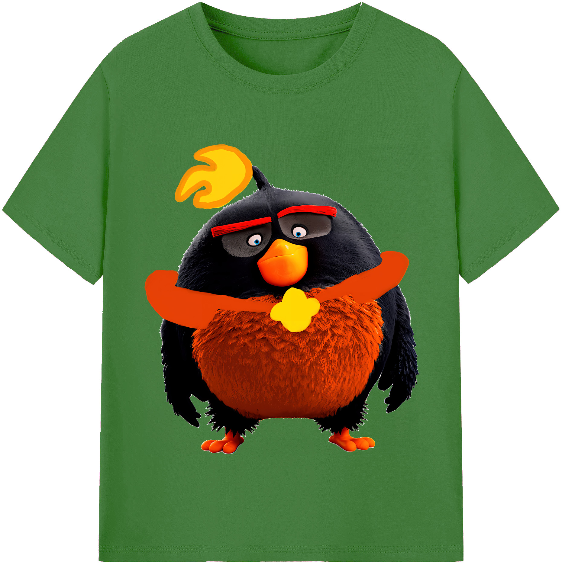 （画像用） Angry Birds アングリーバード レディースカジュアルプリントTシャツ（綿100％）